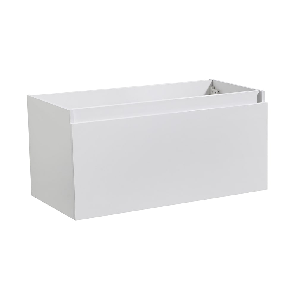 Fresca, Fresca FCB8008WH Mezzo 36" White Wall Hung Modern Bathroom Cabinet